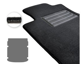 Двошарові килимки Optimal для Audi A6/S6 (mkV)(C8)(седан)(з вирізами)(багажник) 2018→