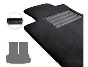 Двошарові килимки Optimal для Audi Q7/SQ7 (mkII)(7 мест)(багажник) 2015→