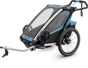 Детская коляска Thule Chariot Sport Single (Blue-Black) - Фото 1