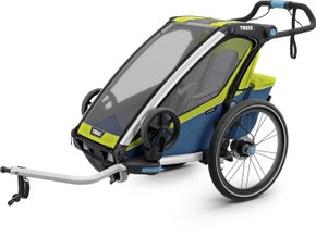 Дитяча коляска Thule Chariot Sport Single (Chartreuse-Mykonos) 10201014 - Фото 1