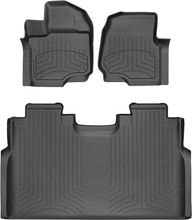 Коврики Weathertech HP Black для Ford F-150 (mkXIII-mkXIV) 2014→ (SuperCrew/Raptor)(без хранилища под 2 рядом)(1 ряд - 2 места)