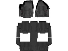 Коврики WeatherTech Black для Chrysler Pacifica (mkII) 2021→ (гибрид)(комплектация Limited)(1-2-3 ряд)