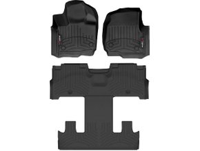 Килимки Weathertech Black для Ford Expedition Max (mkIV) 2021→ (2 ряд - 2 місця)(1-2-3 ряд)