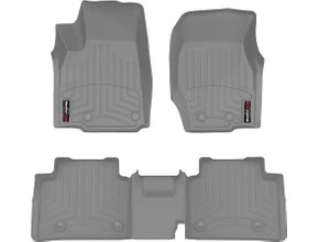 Коврики Weathertech Grey для Jeep Grand Cherokee (WL)(long) 2021→ (7 мест)(не Summit комплектация)(1-2 ряд)