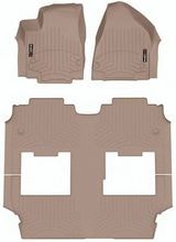 Коврики Weathertech Beige для Chrysler Pacifica (mkII) 2021→ (комплектация Pinnacle)(1-2-3 ряд)