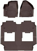 Коврики Weathertech Choco для Chrysler Pacifica (mkII) 2021→ (комплектация Pinnacle)(1-2-3 ряд)