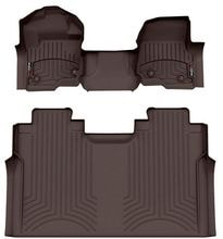 Коврики Weathertech Choco для Ford Super Duty (mkV) 2023→ (SuperCrew)(1 ряд - цельный)