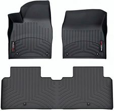 Коврики Weathertech Black для Kia EV6 (mkI) 2021→ (1 ряд ручной)