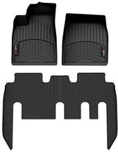 Коврики WeatherTech Black для Tesla Model X (mkI) 2021→ (7 мест)(1-2 ряд)