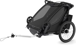 Дитяча коляска Thule Chariot Sport 2 Double (Black) 10201031 - Фото 1
