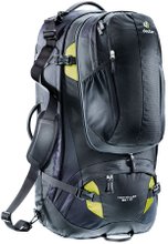 Туристический рюкзак Deuter Traveller 80 + 10 (Black/Moss) - Фото 1