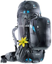 Туристичний рюкзак Deuter Quantum 60 + 10 SL (Black/Turquoise)