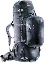 Туристический рюкзак Deuter Quantum 70 + 10 (Black/Silver)