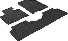 Гумові килимки Gledring для Kia Sorento (mkIII) 2014-2020 (АКПП)(1-2 ряд)