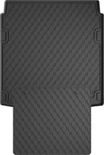 Резиновые коврики в багажник Gledring для Audi A4/S4 (mkIV)(B8) 2008-2015 (седан)(багажник с защитой)