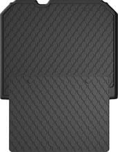 Гумові килимки у багажник Gledring для Audi Q3/RS Q3 (mkI) 2011-2018 (з сіткою в лівій ніші)(верхній)(багажник із захистом)