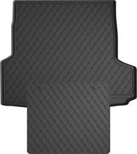 Гумові килимки у багажник Gledring для BMW 3-series (F31) 2012-2019 (універсал)(багажник із захистом) - Фото 1