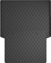 Резиновые коврики в багажник Gledring для Ford Kuga (mkII) 2012-2019 (с двухуровневым полом)(верхний уровень)(багажник с защитой)