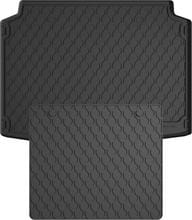 Гумові килимки у багажник Gledring для Peugeot 308 (mkII) 2013-2021 (хетчбек)(багажник із захистом)