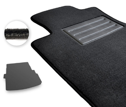Двошарові килимки Optimal для Jaguar XE (X760)(без Pro навігації)(без ніші зліва)(багажник) 2015→