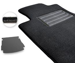 Двошарові килимки Optimal для Porsche Macan (mkI)(з вирізами)(багажник) 2014-2024