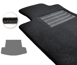 Двошарові килимки Optimal для Chevrolet Captiva (mkI)(складений 3 ряд)(багажник) 2010-2018