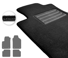 Двошарові килимки Optimal для Fiat 500 (mkI)(4 кліпси) 2013→