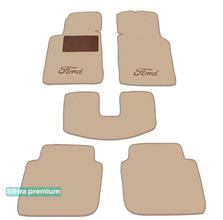 Двухслойные коврики Sotra Premium Beige для Ford Sierra (mkI-mkII) 1982-1993 - Фото 1