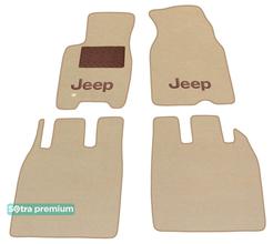 Двухслойные коврики Sotra Premium Beige для Jeep Grand Cherokee (mkII)(WJ) 1999-2004