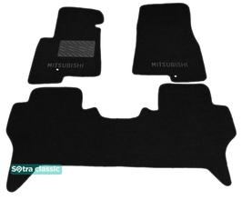 Двошарові килимки Sotra Classic 7mm Black для Mitsubishi Pajero (mkIII)(5-дв.)(1-2 ряд) 1999-2006