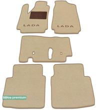 Двухслойные коврики Sotra Premium Beige для Лада Нива (2121)(3-дв.) 1977→ - Фото 1