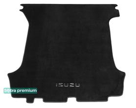 Двухслойные коврики Sotra Premium Black для Isuzu Trooper (mkII)(багажник) 1992-2002