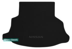 Двухслойные коврики Sotra Classic Black для Nissan Almera Tino (mkI)(багажник) 1998-2006