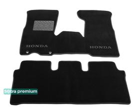 Двухслойные коврики Sotra Premium Graphite для Honda CR-V (mkII)(с коробкой на руле) 2002-2006