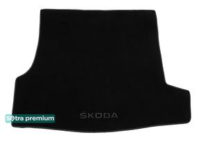 Двухслойные коврики Sotra Premium Black для Skoda Superb (mkI)(B5)(багажник) 2001-2008