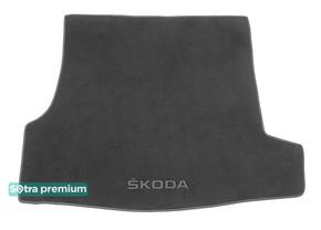 Двухслойные коврики Sotra Premium Grey для Skoda Superb (mkI)(B5)(багажник) 2001-2008