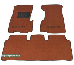 Двухслойные коврики Sotra Premium Terracotta для Honda CR-V (mkII) 2002-2006 МКПП