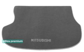 Двухслойные коврики Sotra Premium Grey для Mitsubishi Outlander (mkI)(багажник) 2001-2008