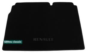 Двухслойные коврики Sotra Classic Black для Renault Megane (mkII)(хетчбек)(багажник) 2002-2009