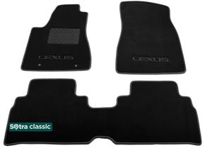 Двошарові килимки Sotra Classic Black для Lexus RX (mkII)(підлокітник зсунутий уперед) 2003-2008 - Фото 1