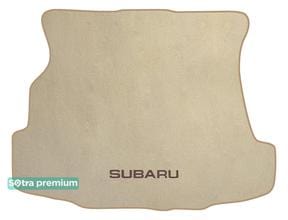 Двухслойные коврики Sotra Premium Beige для Subaru Impreza (mkII)(седан)(багажник) 2000-2007