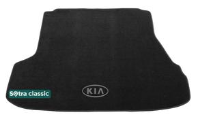 Двухслойные коврики Sotra Classic Black для Kia Cerato (mkI)(седан)(багажник) 2004-2009