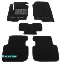 Двухслойные коврики Sotra Premium Black для Mitsubishi Colt (Z30)(5-дв.) 2002-2013