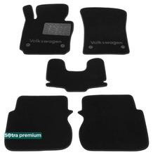 Двошарові килимки Sotra Premium Black для Volkswagen Caddy (mkIII)(Life/Maxi Life)(две сдвижных двери)(1-2 ряд) 2003-2020