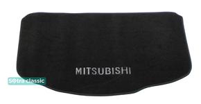 Двошарові килимки Sotra Classic 7mm Black для Mitsubishi Colt (Z30)(3-дв.)(багажник) 2002-2013