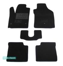 Двошарові килимки Sotra Classic Black для Fiat 500 (mkI)(3 люверса) 2007→ (USA) - Фото 1