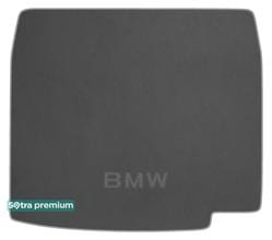 Двухслойные коврики Sotra Premium Grey для BMW 7-series (F01; F02)(гибрид)(багажник) 2008-2015