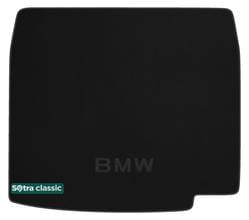 Двухслойные коврики Sotra Classic Black для BMW 7-series (F01; F02)(гибрид)(багажник) 2008-2015