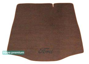 Двухслойные коврики Sotra Premium Chocolate для Ford Focus (mkII)(седан)(багажник) 2004-2008