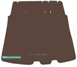 Двухслойные коврики Sotra Premium Chocolate для Volkswagen Caddy (mkIII)(Life)(5 мест)(+ под 2 ряд)(багажник) 2003-2020 - Фото 1